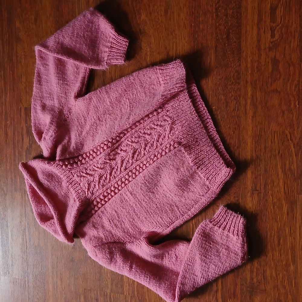 Hand knit sweater